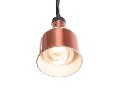 Hendi Hhenverstellbare Wrmelampe, Kupfer, zylinderfrmig, 175 mm, Kabellnge 700 bis 1500 mm