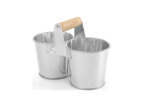 HENDI Doppeleimer mit Holzgriff