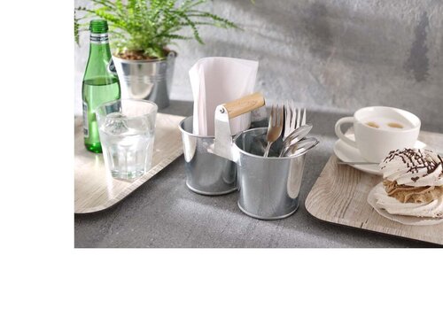 HENDI Doppeleimer mit Holzgriff