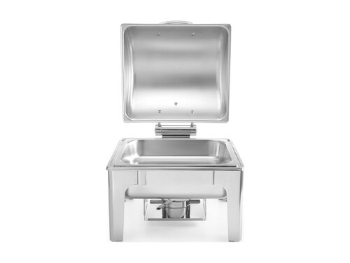 Hendi Profi Line Chafing Dish, Spiegelglanz, GN 2/3, 65 mm tief, Inhalt 6 Liter, 2 Brennpastenbehlter
