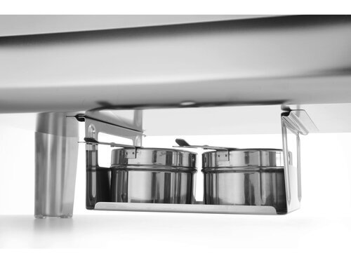 Hendi Chafing Dish GN 1/1, 9 Liter, aus Edelstahl, BTH 570 x 430 x 290 mm