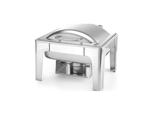 Hendi Profi Line Chafing Dish, satiniert, GN 1/2, 65 mm tief, Inhalt 4 Liter, 2 Brennpastenbeh�lter