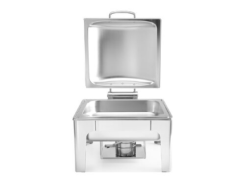 Hendi Profi Line Chafing Dish, satiniert, GN 2/3, 65 mm tief, Inhalt 6 Liter, 2 Brennpastenbeh�lter