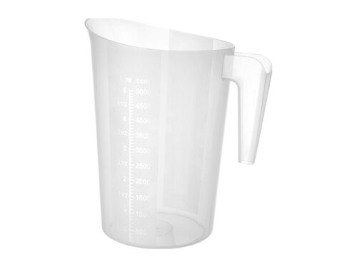 Hendi Messbecher, stapelbar, Inhalt 5 Liter, Messskala 100 ml-Schritte