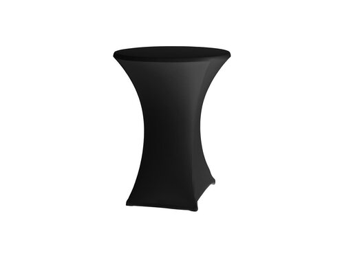 Hendi Stehtischhusse Schwarz, f�r Tischplatten � 80-85 cm, BTH 850 x 850 x 1150 mm