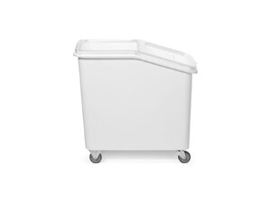 HENDI Lebensmittel Trolley, 81 Liter, gummierte Rder mit zwei Lenkrollen, BTH 767 x 356 x 665 mm