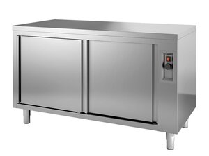 Durchreiche-W�rmeschrank Edelstahl mit Schiebet�ren,...