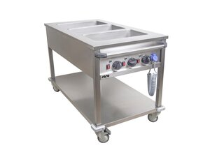 Saro Bain-Marie-Trolley BT-3, Edelstahl, 4...