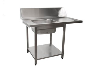 Saro Zulauftisch Sp�lmaschine links, Aufkantung, 1...