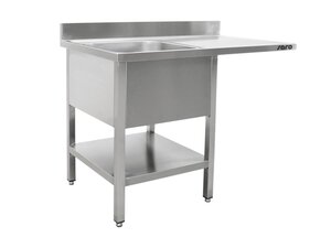 Saro Sp�lcenter 1 Becken, links, Edelstahl, Unterblatt,...