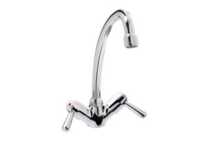 Saro Einloch-Thekenarmatur, Modell MANU, 2-Hebel, Hochdruck, BTH 180 x 310 x 280 mm