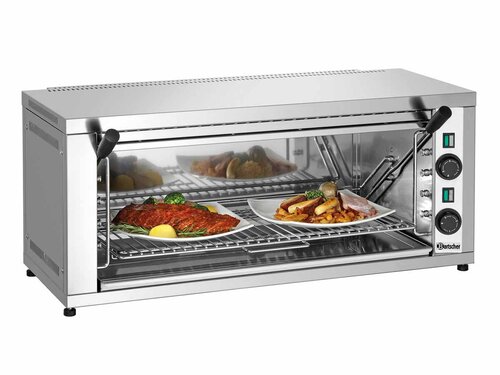 Bartscher 600-2Z Salamander, 2 Heizzonen, 4,4 kW, BTH 880 x 550 x 390 mm