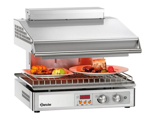 Bartscher 600-2Z Hi-Light-Lift-Salamander, Rostgre BT 572 x 358  mm, 4,5 kW, BTH 580 x 590 x 515 mm