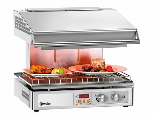 Bartscher 600-2Z Hi-Light-Lift-Salamander, Rostgre BT 572 x 358  mm, 4,5 kW, BTH 580 x 590 x 515 mm