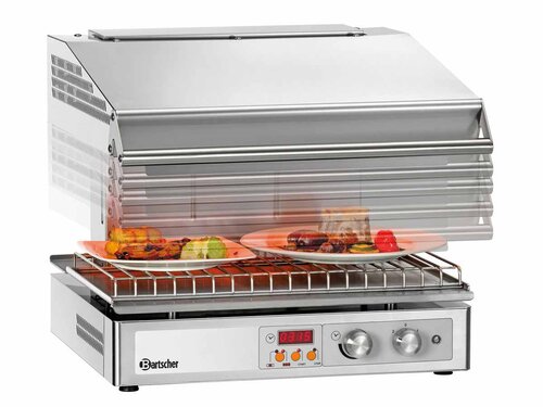 Bartscher 600-2Z Hi-Light-Lift-Salamander, Rostgre BT 572 x 358  mm, 4,5 kW, BTH 580 x 590 x 515 mm