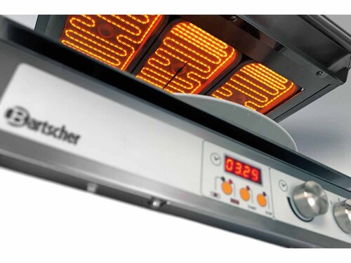 Bartscher 600-2Z Hi-Light-Lift-Salamander, Rostgre BT 572 x 358  mm, 4,5 kW, BTH 580 x 590 x 515 mm