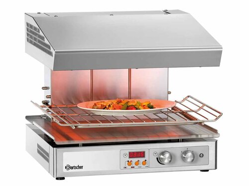Bartscher 600-2Z Hi-Light-Salamander, Grillrost 572 x 358 mm, 4,5 kW, BTH 590 x 550 x 515 mm