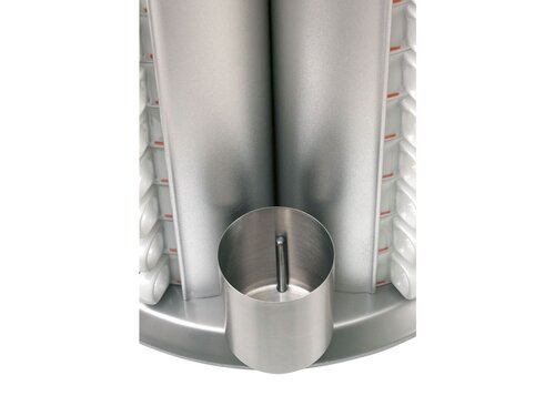 Tassenw�rmer f�r 48 Tassen mit max. � 90 mm, Aluminium, � 360 x H 415 mm