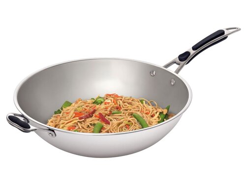 Bartscher W360R Wokpfanne mit Deckel, 6 Liter,  360 mm,...