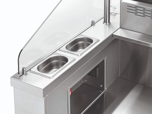 Mobile Kochstation f�r 3 Auftischger�te, Bartscher KST3240 Plus, BTH 1520 x 770 x 1263 mm