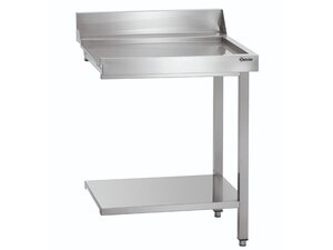 Ablauftisch mit Spritzschutz und Grundboden, Bartscher...