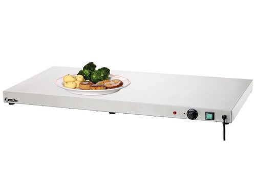 Bartscher WP600 Warmhalteplatte, Stellfl�che BT 1000 x 500 mm, elektrisch, 0,6 kW, BTH 1000 x 500 x 64 mm