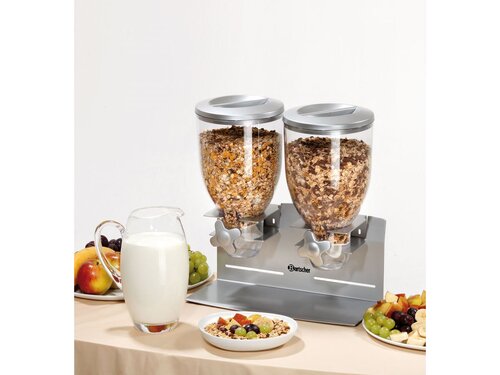 Cerealienspender, 2-fach, Bartscher, BTH 360 x 170 x 395 mm