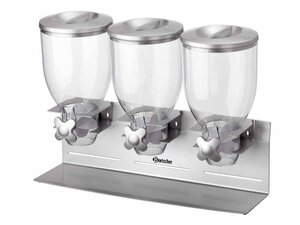 Cerealienspender, 3-fach, Bartscher, BTH 540 x 170 x 395 mm