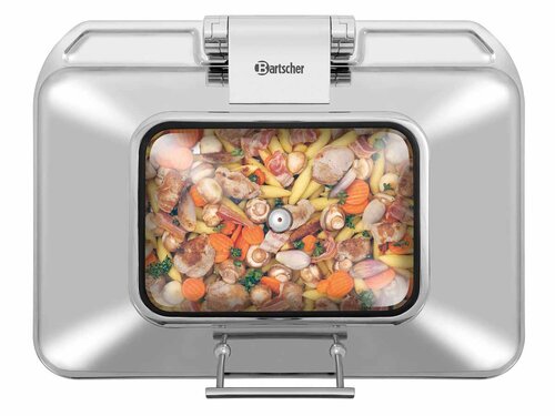 Bartscher 1/1 Flexible Chafing-Dish f�r Kochfelder, GN 1/1, bis 65 mm Tiefe, Inhalt 8,5 Liter