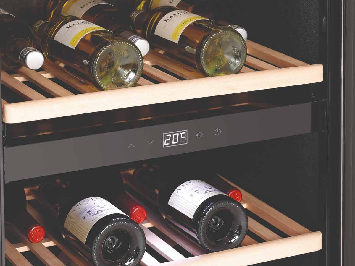 Weinkühlschrank Bartscher 2Z 126FL mit zwei Kühlzonen für 126 Flasche, 1.359,00