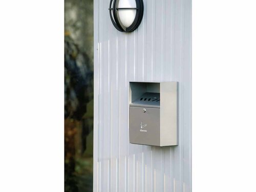 Wandascher, silber, Bartscher, BTH 280 x 140 x 373 mm