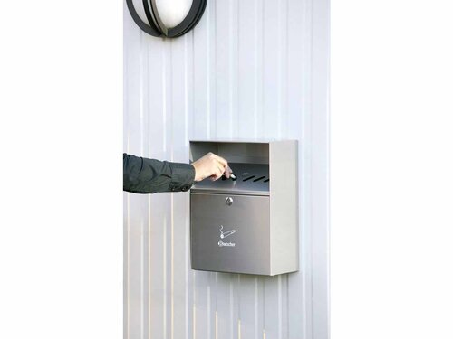 Wandascher, silber, Bartscher, BTH 280 x 140 x 373 mm