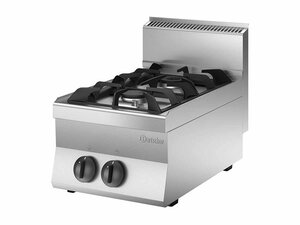 Bartscher 650, Gasherd 2 Brenner als Tischger�t, 9 kW,...