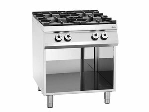 Bartscher 900 Master, Gasherd 4 Brenner mit offenem...