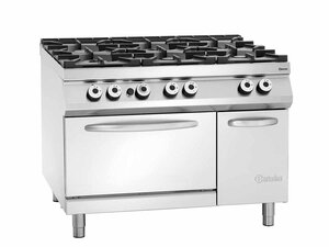 Bartscher 900 Master NS, Gasherd 6 Brenner mit...