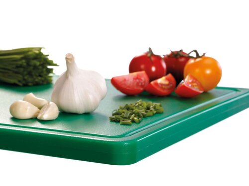 Bartscher PRO 53x32 GR-R Schneidbrett mit Saftrinne, Gr�n, BTH 530 x 325 x 24 mm