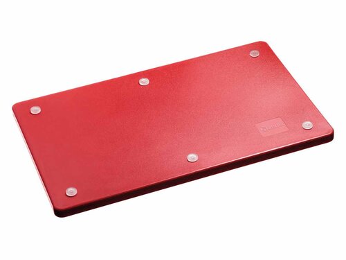 Bartscher PRO 53x32 R-R Schneidbrett mit Saftrinne, Rot, BTH 530 x 325 x 24 mm