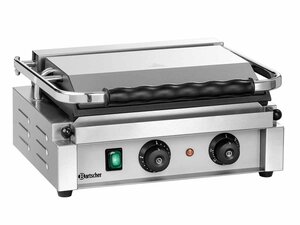 Bartscher Panini-T 1G Kontaktgrill, oben + unten glatt,...