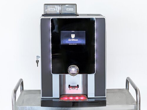 Kaffeevollautomat Servomat laRhea Grande Premium 2 VHO Vorführgerät, inklusive Unterschrank, Flowjet,Kanister, Tassenwämer BTH 780 x 645 x 1580 mm