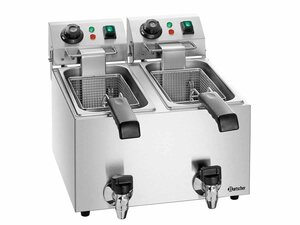 Fritteuse SNACK II Plus, Bartscher, 2x 4 Liter, BTH 400 x...
