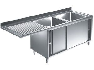 Edelstahl Sp�lzentrum PREMIUM, mit 2 Becken rechts,...