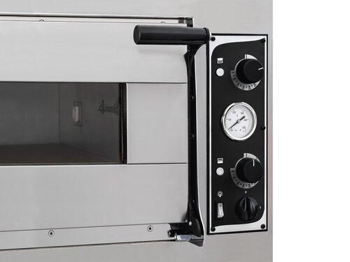 Prismafood Pizzaofen Virtuoso4H, 1 Backkammer, Schamottboden, 4 Pizzen �35 cm, 6,9 kW, BTH 1100 x 1080 x 510 mm