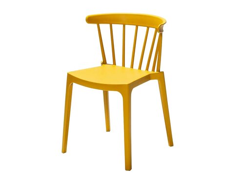 BEST Stapelstuhl Windson Okergelb, Polypropylen, Sitzh�he 450 mm, BTH 540 x 530 x 750 mm