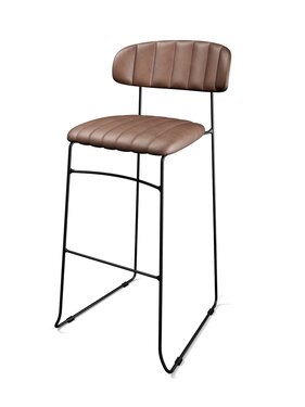 FEROS Mundo Barhocker cognac, BTH 465 x 49 x 1050 mm