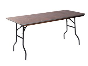 FEROS Banketttisch rechteckig, Holz-Tischplatte, 18 mm...