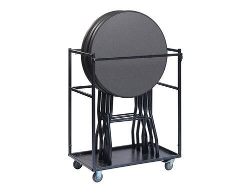 FEROS Stehtisch Transportwagen fr Berlin, Londen oder Amsterdam Stehtische, Stahl, Hammerite, BTH 950 x 630 x 1200 mm