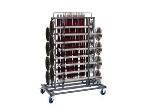 FEROS Elegance Transportwagen f�r 16 Absperrpfosten und...