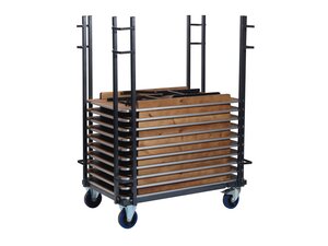 FEROS Transportwagen Banketttisch rechteckig, Stahl,...