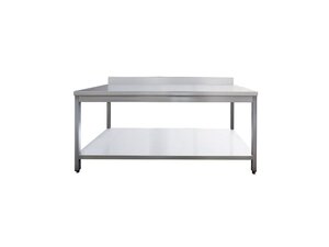 Arbeitstisch , Edelstahl Aisi 201, Materialst�rke 0,8 mm, BTH 1500 x 700 x 850 mm