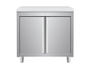 Skyrainbow Arbeitsschrank, Edelstahl, Fl�gelt�ren,...